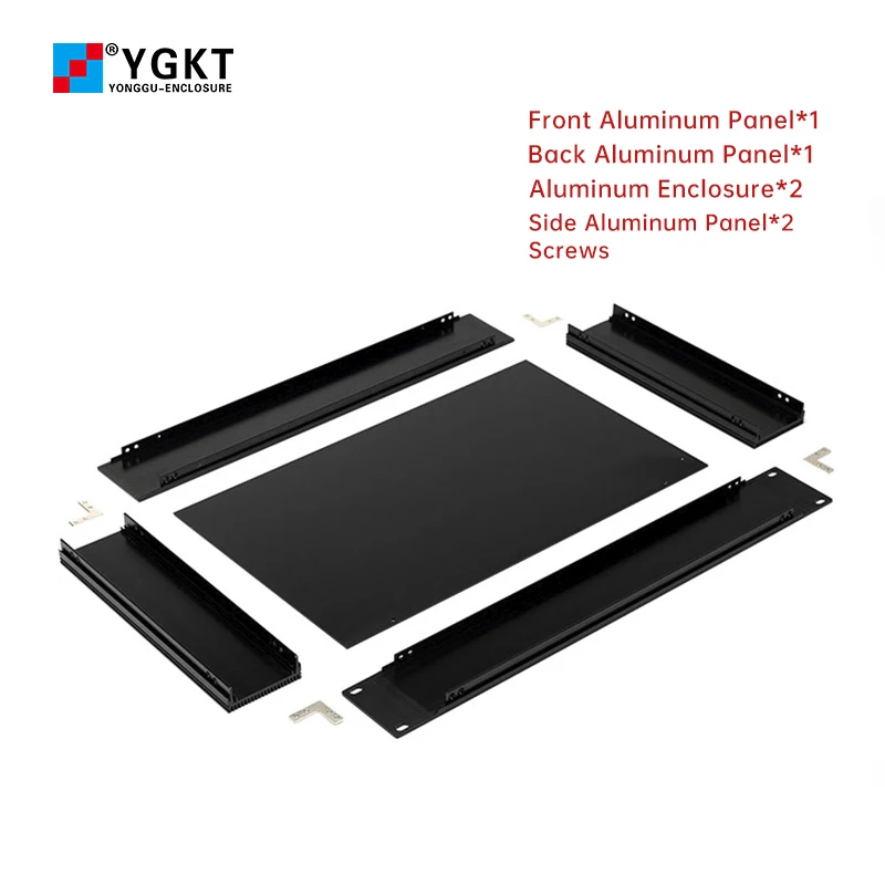 Custom Fabrication Circuit Board Sheet Metal Box Full Aluminum Industrial Computer Chassis 19 Inch 1.5U Rack Mount Server Case