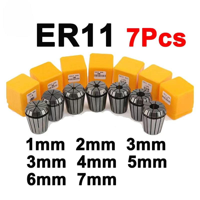 OUIO ER11 ER16 ER20 ER25 Collet Chuck Set 1-16mm Spring Collet For CNC Machining Center Engraving Machine Lathe  Tool Collect