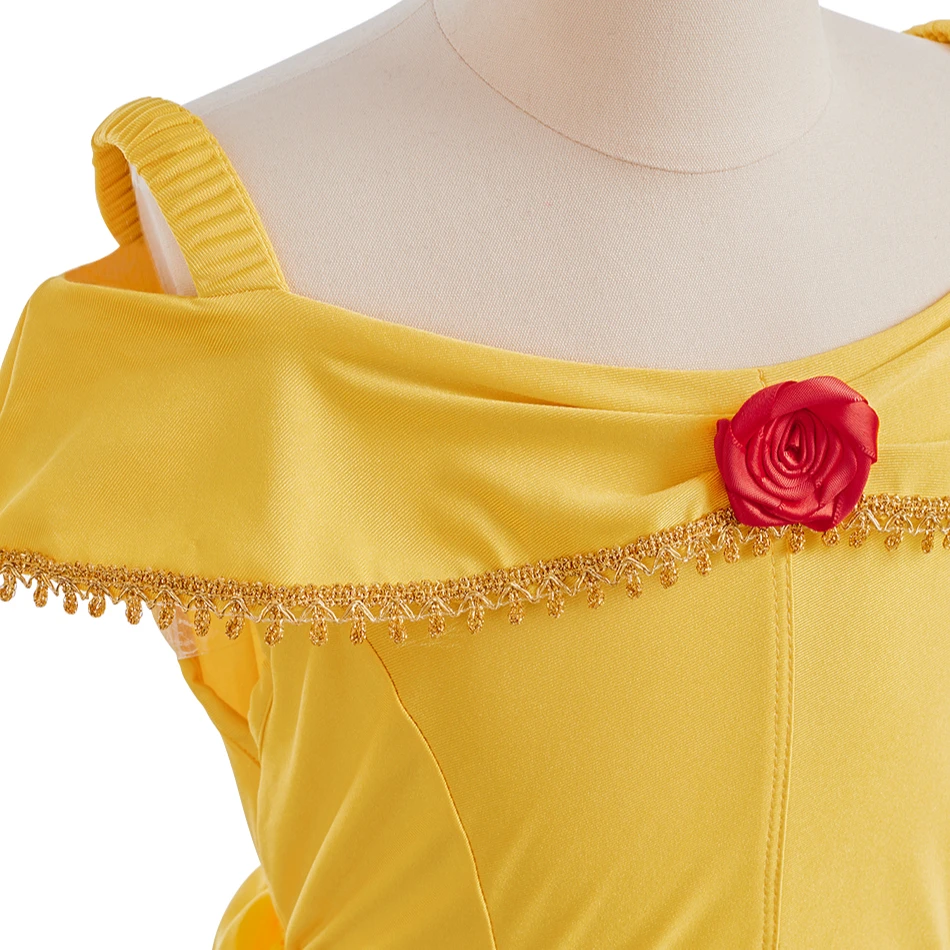 Baby Girl Clothes Children Carnival Cosplay Costume for Princess Belle Kids Halloween Trick-or-treat Castle Fancy Dress Up Party view 6