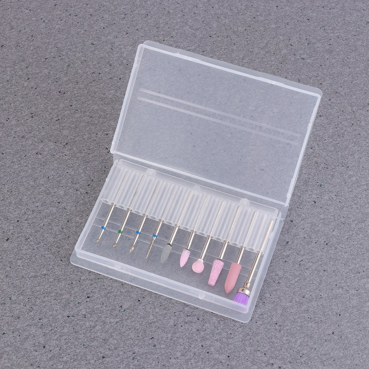 Juego de brocas para uñas de aleación de acero de tungsteno para limpieza de cutículas y herramienta de manicura para pulir uñas artificiales naturales