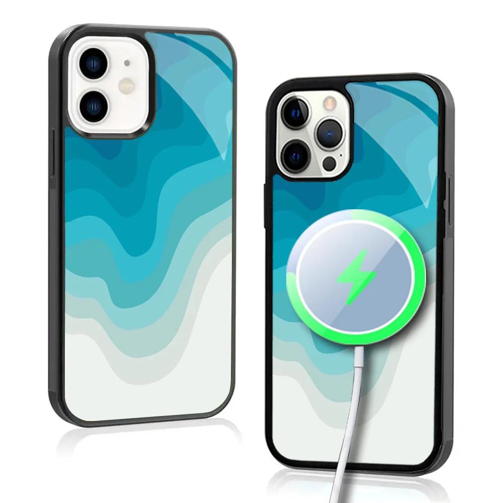 Liquid Swirl Phone Case For IPhone 16 15 Pro Max Case 14 Plus 13 12 11 Magesafe Magnetic Wireless Charge Cover