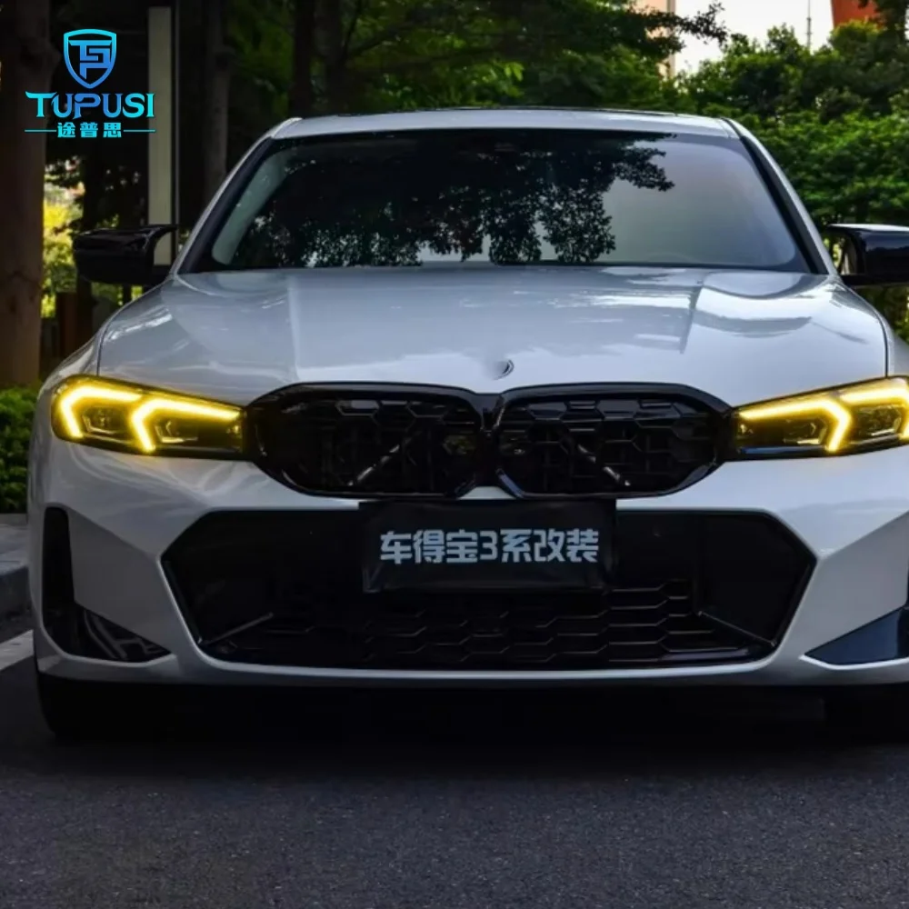 

Фара Angel Eyes, лимонно-желтые светодиодные модули DRL для BMW 3S G20 G21 G28 2023+, светодиодные фары дневного света для автомобиля 63115A57073