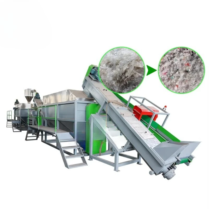 500kg H Capacity Industrial Plastic Scrap Crushing Washing Line Built By Energy Saving Efficient Dewatering Machine Supplier