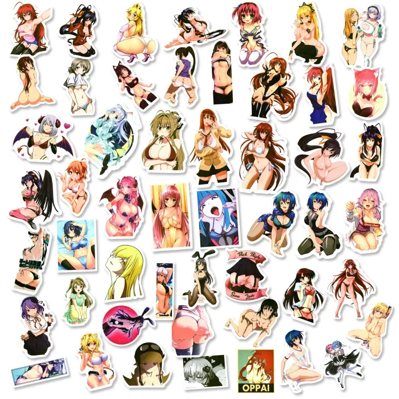 100pcs Sexy Beauty Bunny Sticker Japanese Cartoon Swimsuit Bikini Waifu Beautiful Foot Girl Adult Sticker