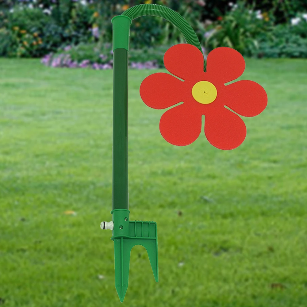 

Crazy Spin Sprinkler Flower Shape Dancing Daisy Sprinklers 720 Rotating Water Spray for Yard Lawn Watering Garden Decor