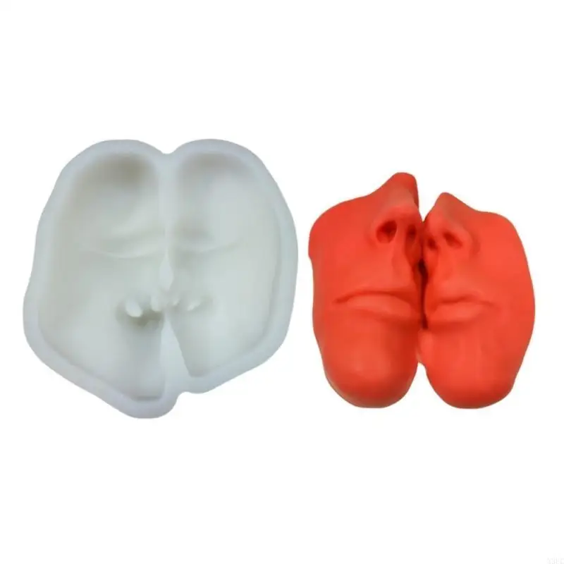 

Статуя человеческого лица, формы для свечей для DIY, свечи, гипсовые украшения, рождественский подарок, украшения для дома X3UC