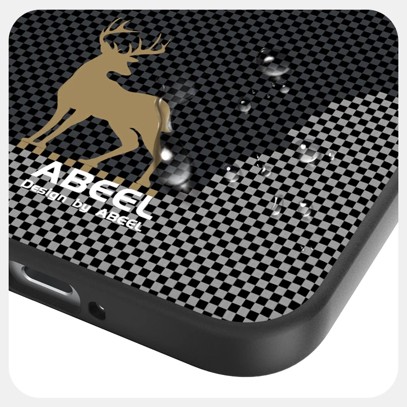 For Redmi K90 Pro Max Wireless Charging Carbon Fiber Deer Pattern Camera Circle Protector Mobile Phone Cases Cover