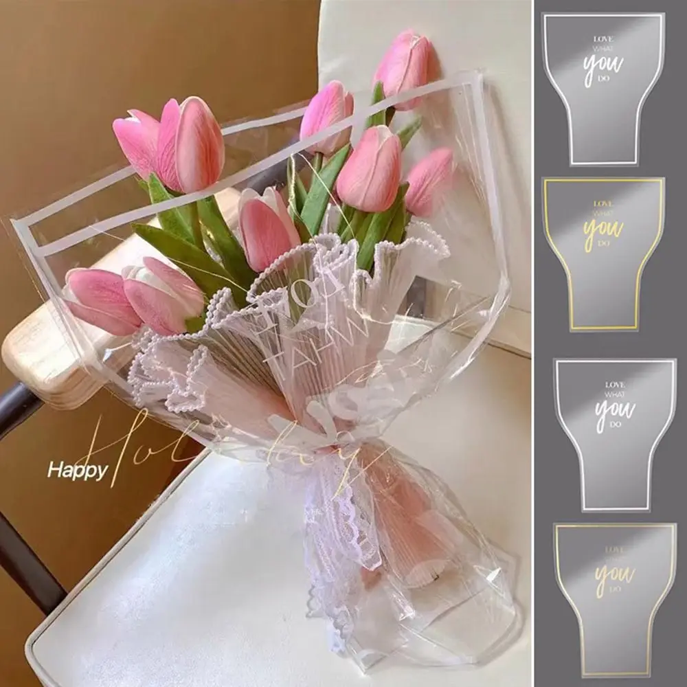 

30Pcs/Set Wrapping Supplies Flower Wrapping Bag Photo Props Waterproof Bouquet Packaging Bags DIY Wedding Party Decor