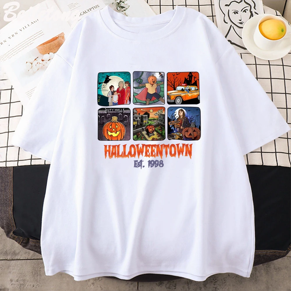 Halloweentown University Est 1998 T-Shirt I Am Kenough Ghost Face Halloween T Shirt Casual Cotton Tops Men Women Camisetas