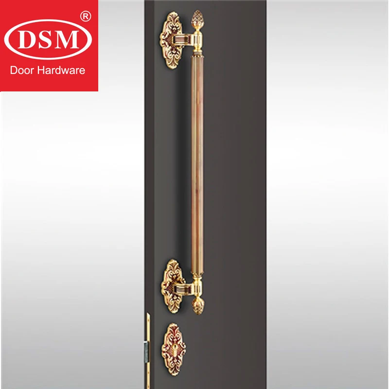 1500mm Bronze Entrance Door Handle Offset Casting Brass Pull Handles For Wooden/Metal Frame Doors PA-810