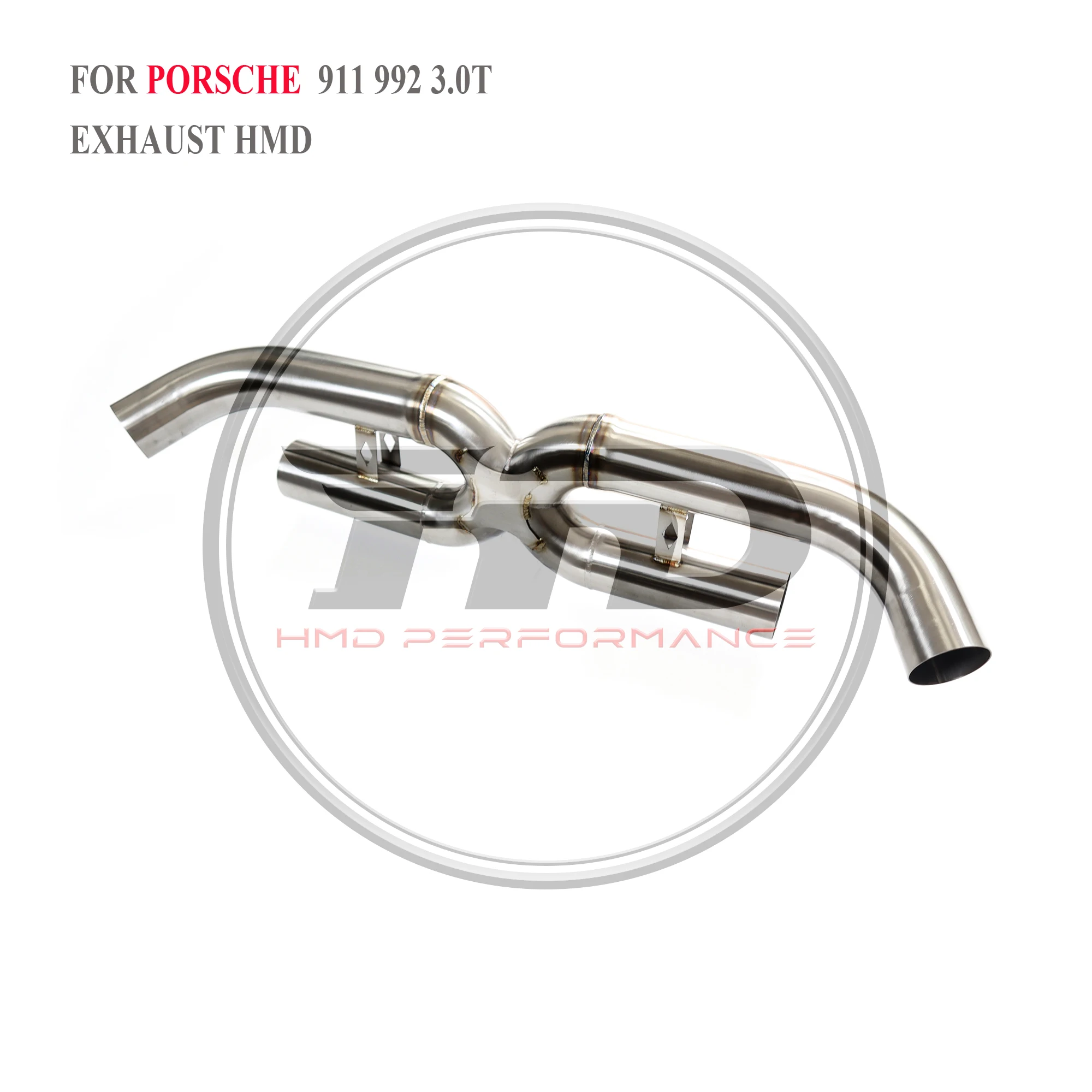 

HMD exhaust system For Porsche 911 992 3.0T exhaust straight through without valve stainless steel