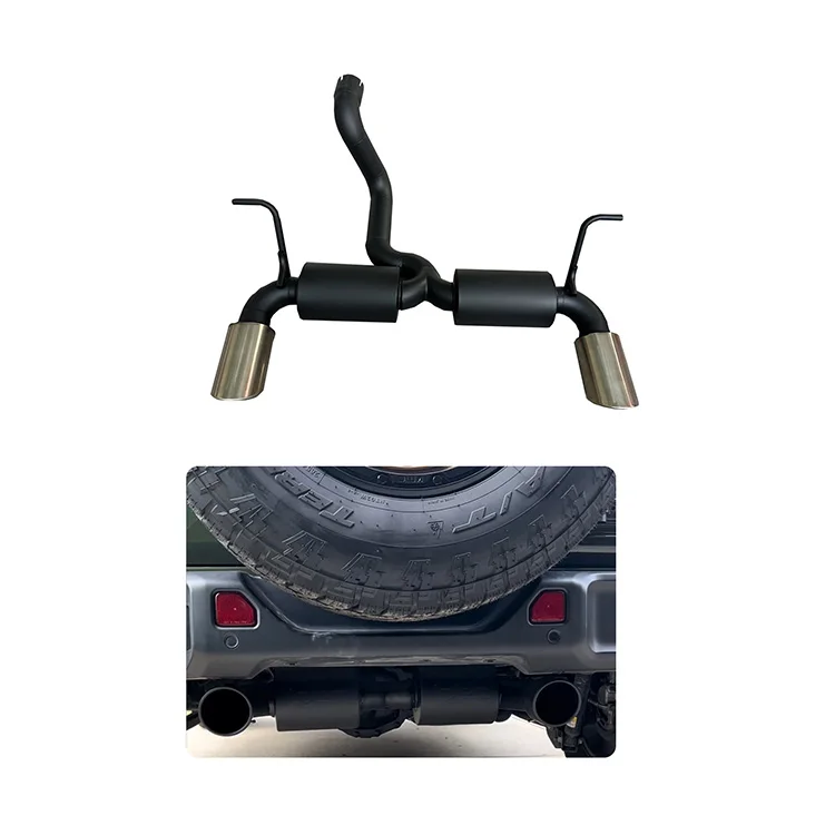 

4x4 Accessories 304 Stainless Black Steel Axle-Back Performance Exhaust System For Ford Bronco 2021-2025