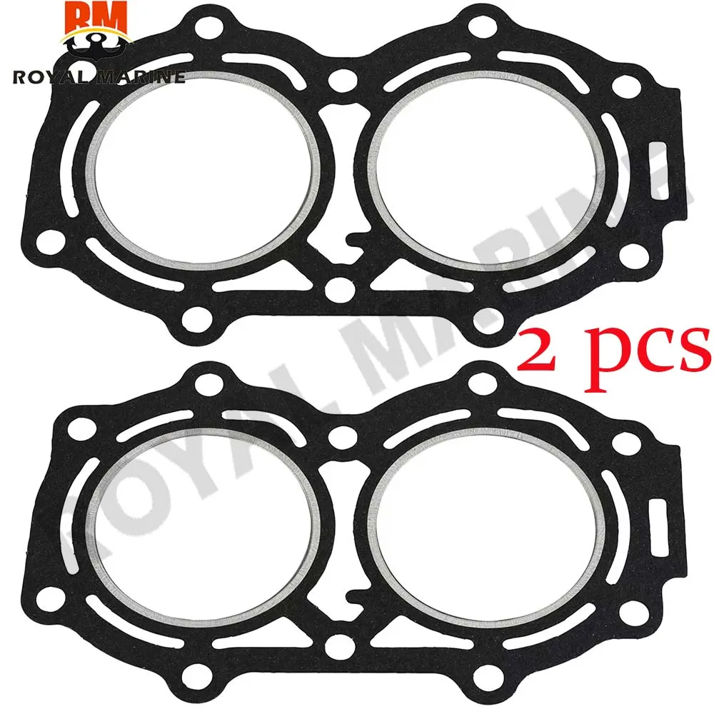 Junta da cabeça do cilindro 350-01005 para motor de popa de curso Tohatsu 18HP 15HP 9.8HP 350-01005-0 350-01005-1 peças de motor de barco 2 peças