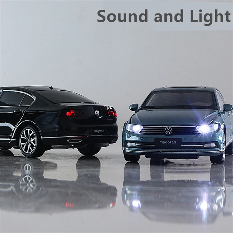 1:32 VW Magotan Coupe Legering Model Auto Diecasts Metalen Auto Voertuigen Model Hoge Simulatie Geluid en Licht Collectie Kinderen Speelgoed gift