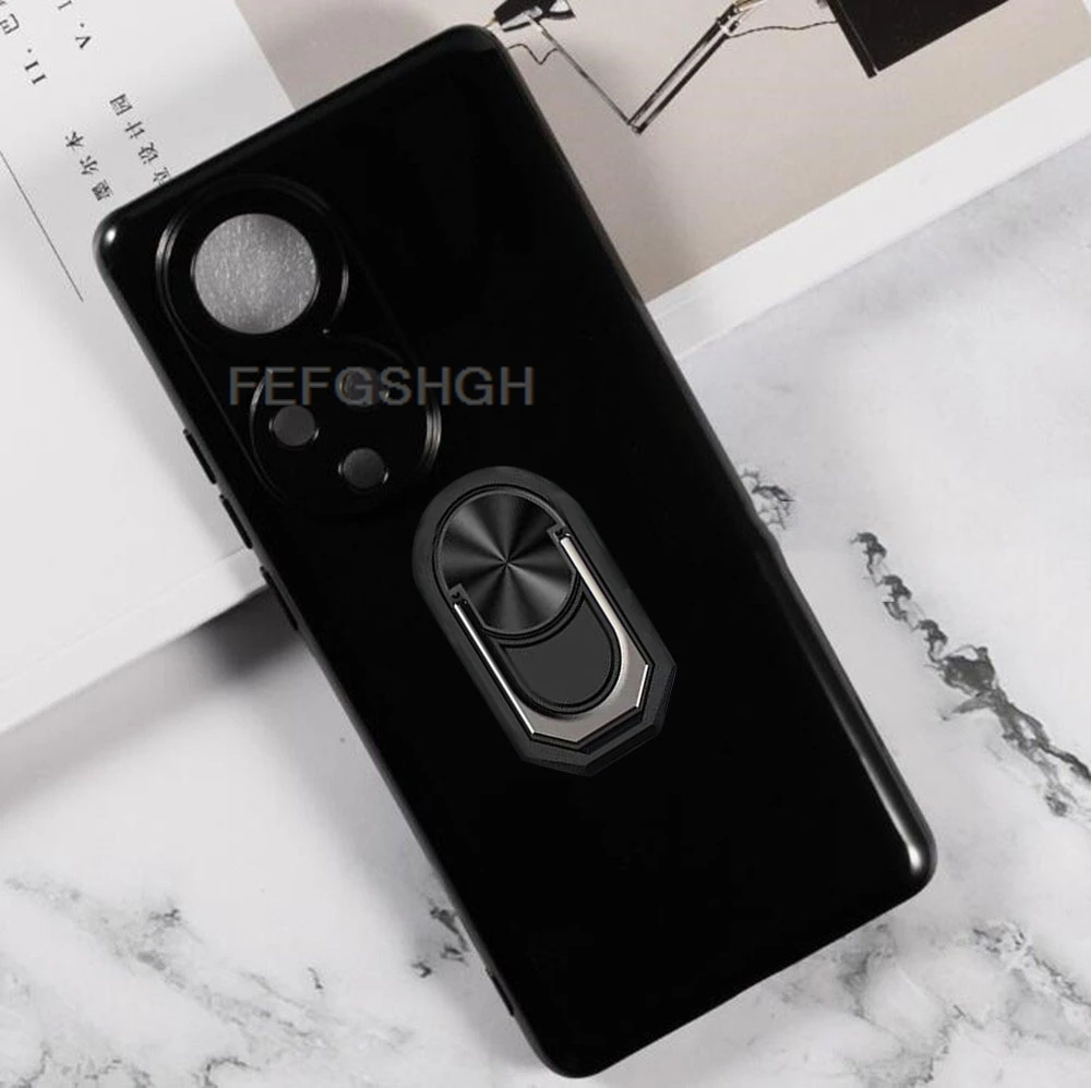 For Ulefone Note 17 Pro 6.78" Back Finger Ring Soft TPU Silicone Case For Cubot Note17Pro 17Pro Bracket Phone Cover