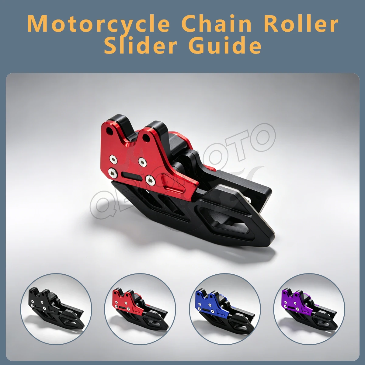 Roller Chain - Akcesoria motocyklowe: rolka prowadząca łańcuch, osłona,