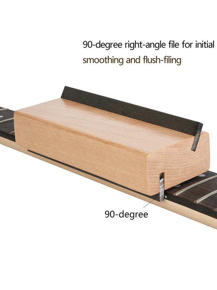2 in 1 Guitar Fret Crowning File Luthier Maintenance Polishing Tools Bevel-flush Files Stringed Instruments Guitarra Parts