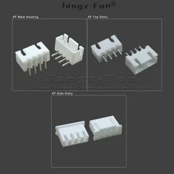 100pcs 4P JST XH 2.54 Plug 2.54mm XH2.54 4 Pin Male Female Housing Header Connectors Electric Cable Electrical Wire Connector