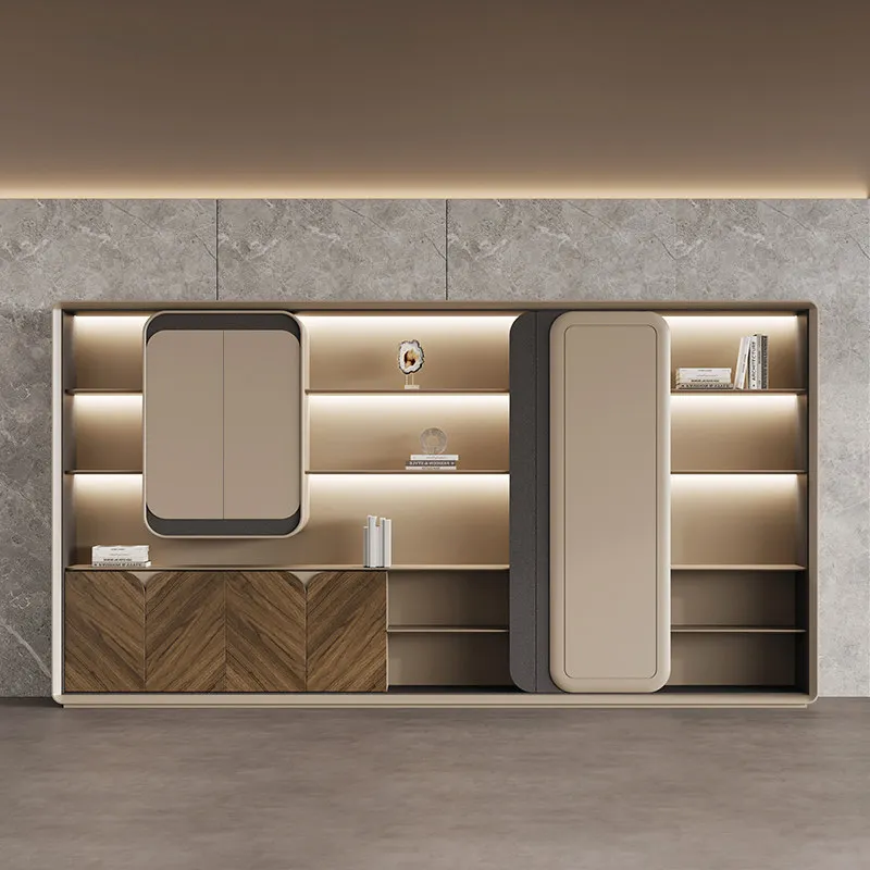 Luxury Executive Office File Cabinet with Fireproof & Moisture-Proof Features Floor-Standing Storage Unit