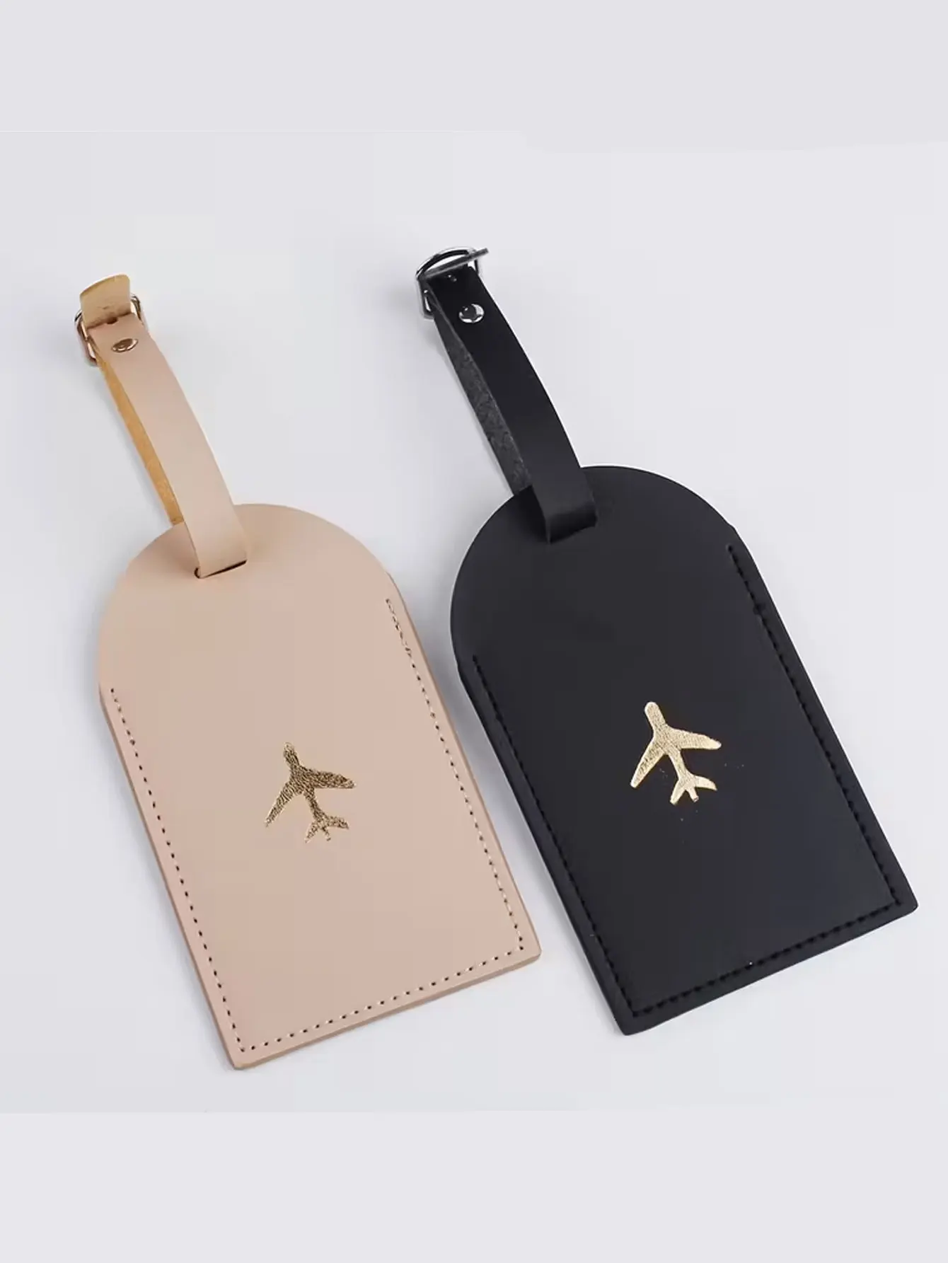 

2 Stylish Luggage Tags - Durable, Waterproof, Available in Red and Black - Perfect for Travelers, Luggage Identification Tags | Fashion Tags | Tags