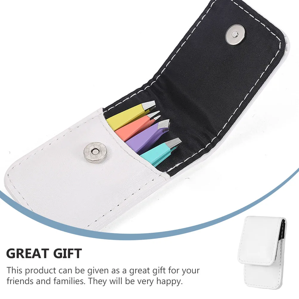 

1 set 1 Set Tweezers Stainless Steel Hair Removal Tool Small Lightweight Ergonomic Handle Durable Portable Professional Use Hair