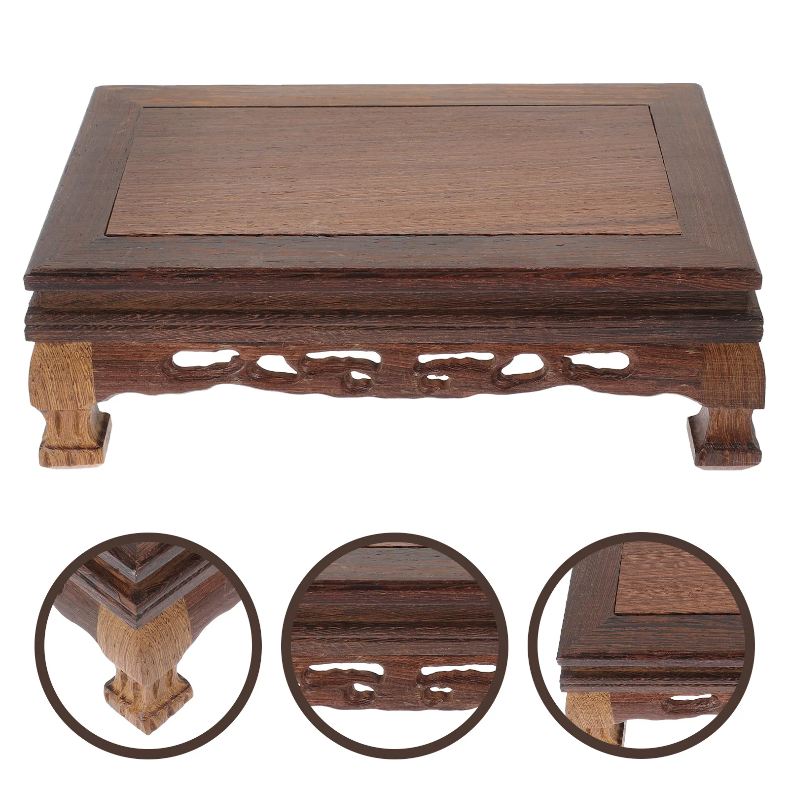 

1pc Display Base Craft Stand For Home Decor Statues Teapot Holder Stone Display Rack Artware Storage Bracket