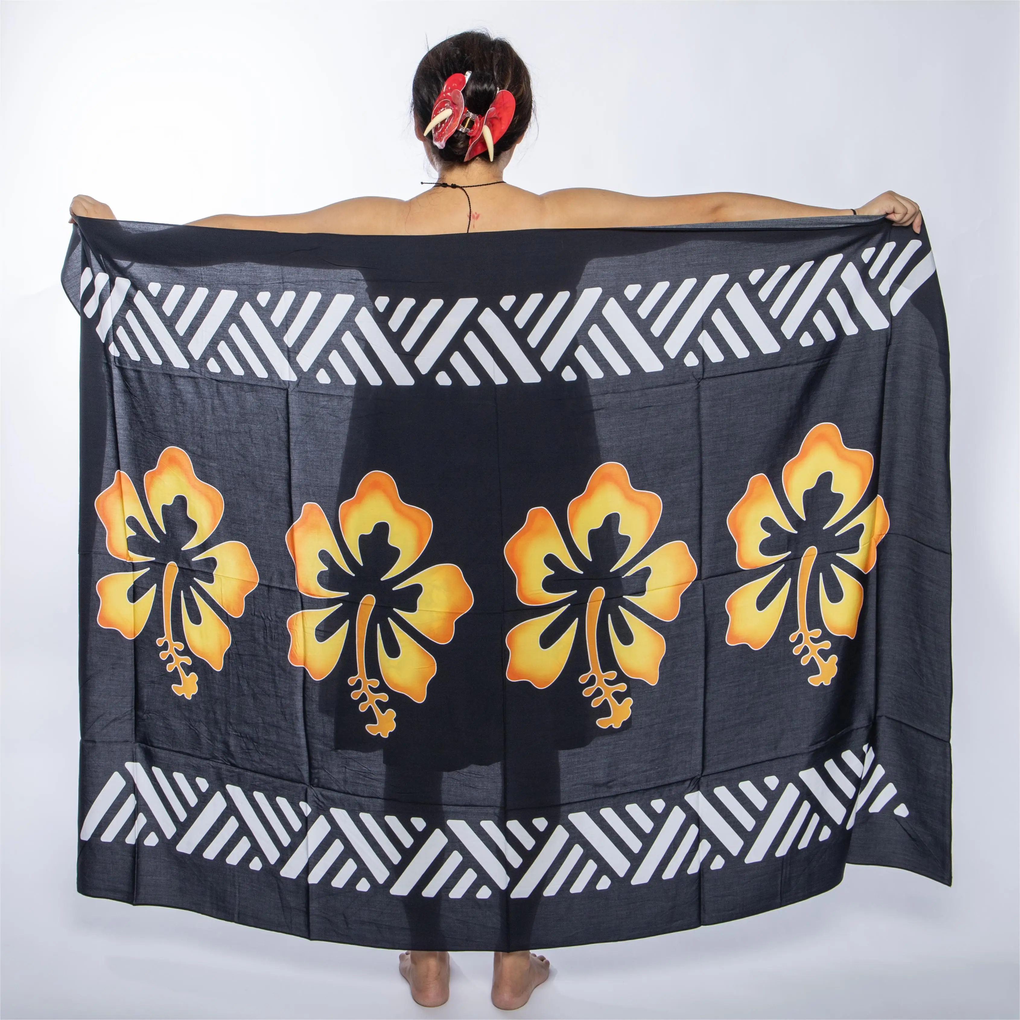 NEW Design Ladies Hawaii Sarongs Swimwear Beach Lavava Swimsuit Wrap Cover Fashion Trend Square Rayon Shawl For Summer