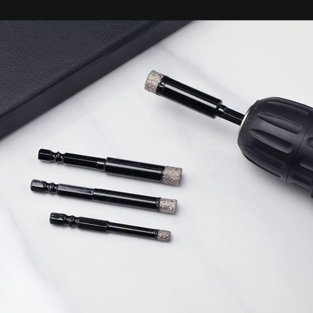 

Набор из 6 шт. алмазных сверл для сухого сверления с шестигранным хвостовиком 6-16 мм, для плитки, с системой быстрой смены, вакуумная пайка