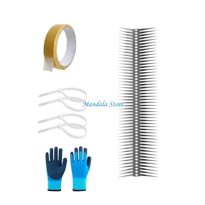 

U2JC Bird Repellents Spikes Outdoor Squirrels Spikes Kits Bird Spikes Spikes