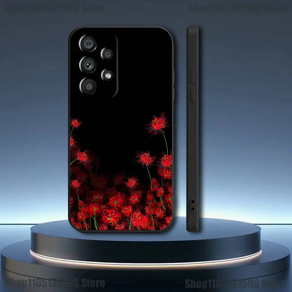 حافظة لهاتف سامسونج جالاكسي A73,31,32,72,41,53,52,71,22,5G,Note,J7,8,9 غطاء أسود ناعم