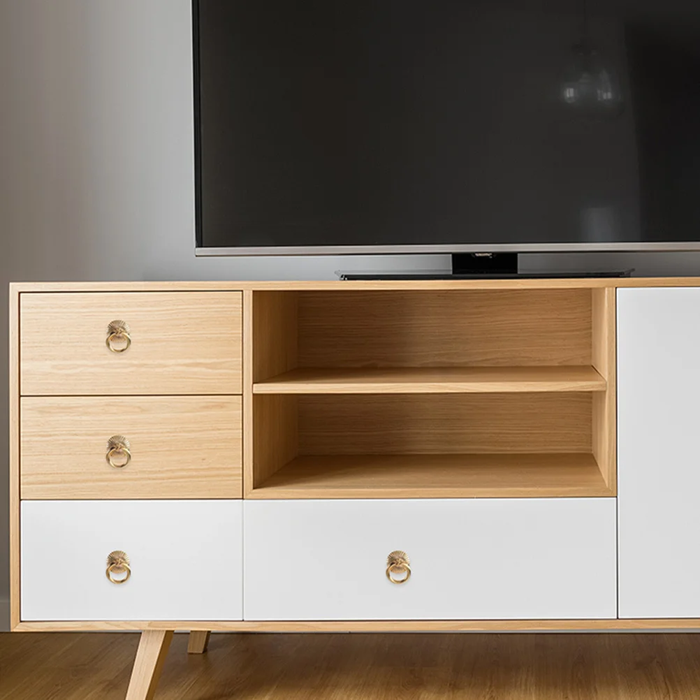 

6Pcs Gold Cabinet Pulls Minimalist Dresser Handles Set for Cabinets Drawers Closets Replacement Hardware in Fashion European