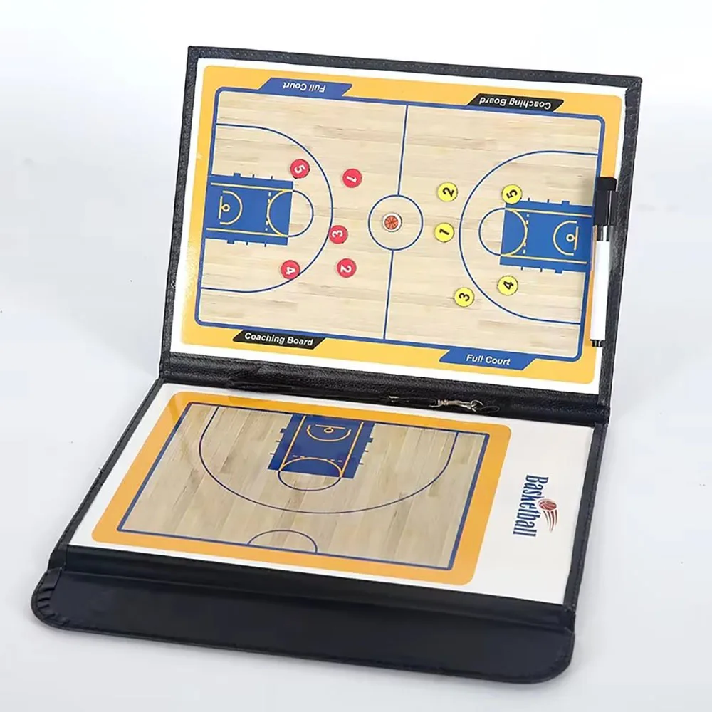 Football Volleyball Basketball Coaching Board Magnets Accessories Double-Sided Basketball Coaching Clipboard Kit Portable Board