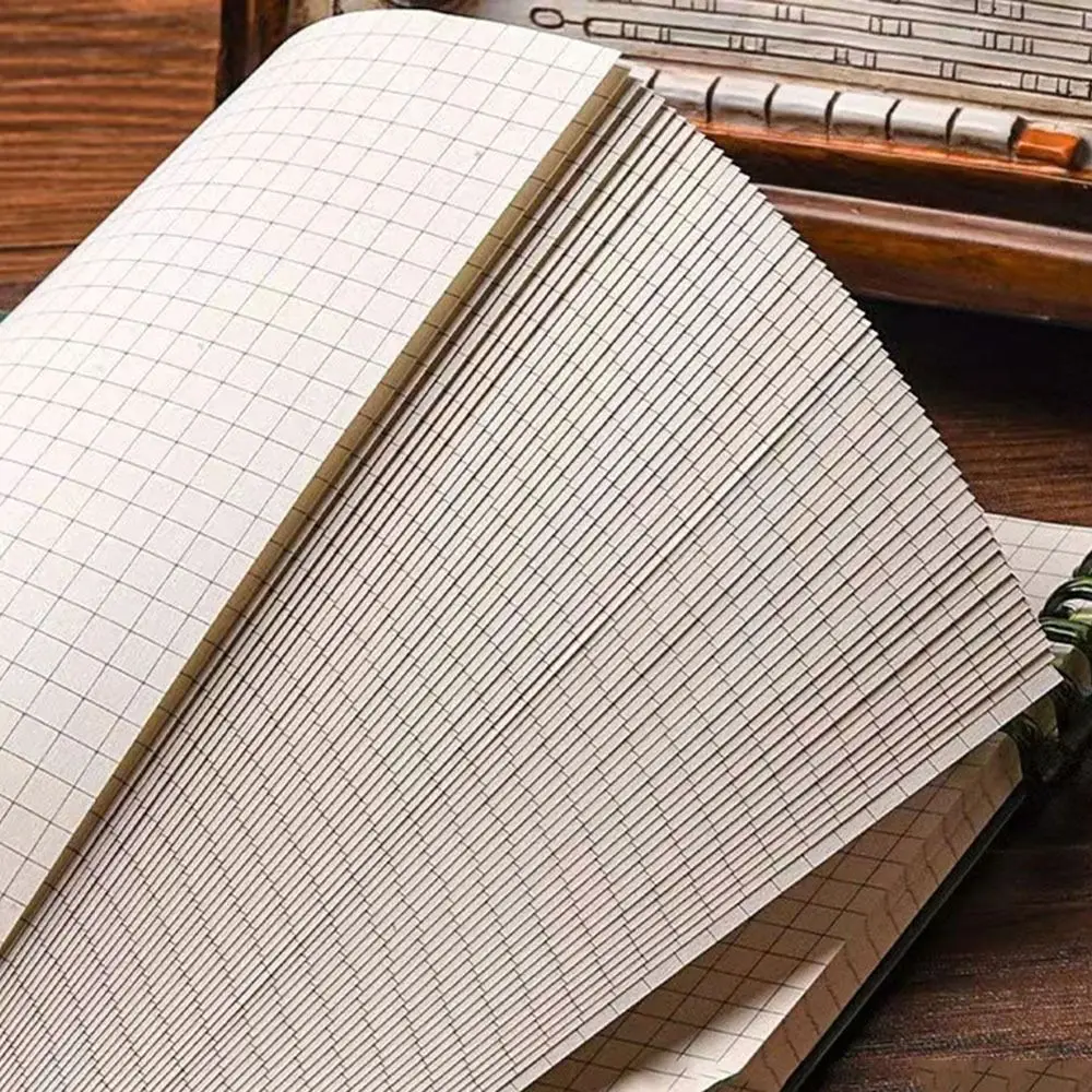 Note Pads Loose-leaf Notebook Waterproof Shell Delicate Grid Writing Paper Thick Removable Square Notebook Students Writing