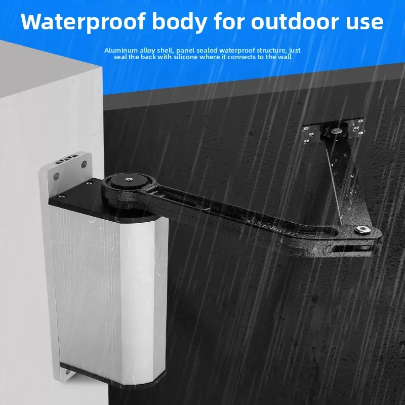 Abridor de Porta KOB para Comunidades Residenciais, Unidade Sensorial, Fechador de Porta Elétrico de Montagem Lateral, Abridor Automático de Porta Plana para Cercas de Ferro