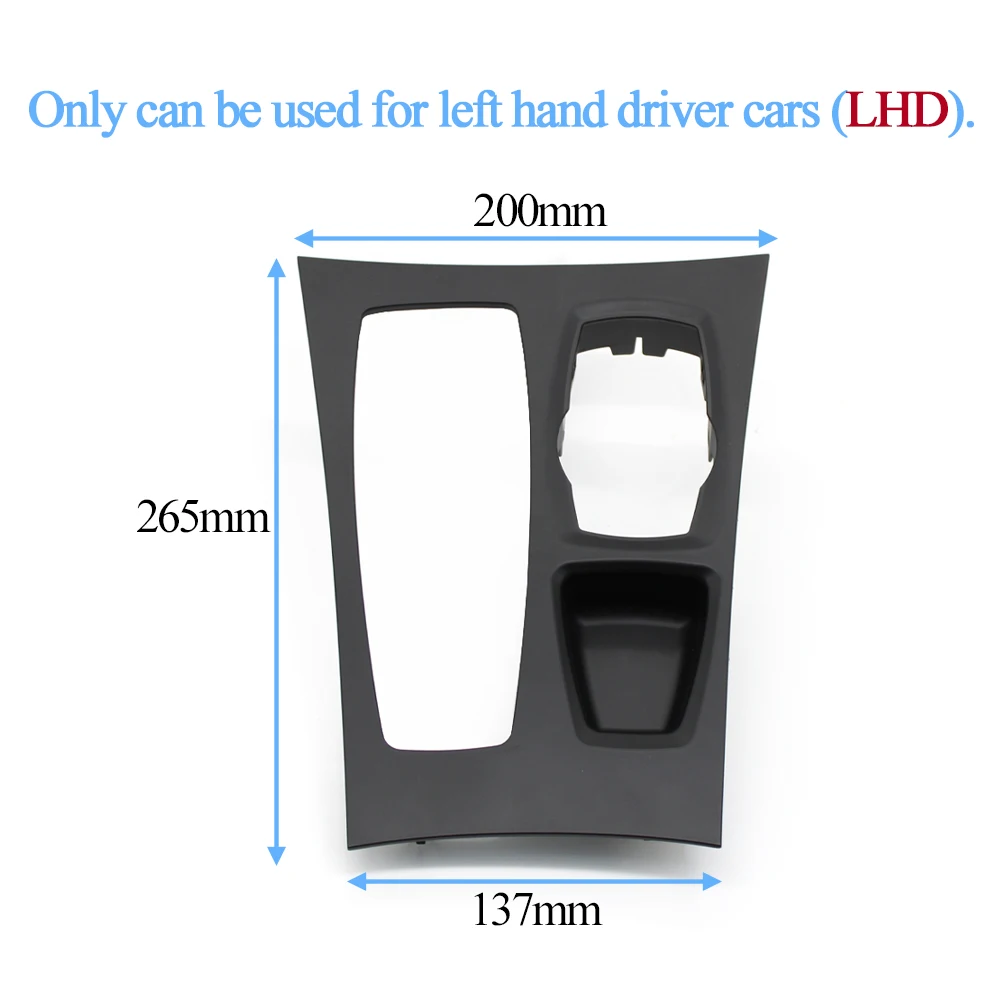 Left Hand Driver Cars Center Console Shift Trim Gear Shifter Cover Panel For BMW X5 X6 E70 E71 E72 2007-2013 51166954947