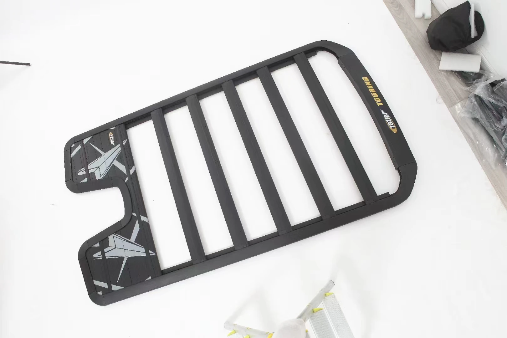 

STLFOffroad 4x4 Auto Part Chrome Roof Rack for Prado-FJ150 2009-2023 for Defender Style Car Accessories Roof Luggage Ladder