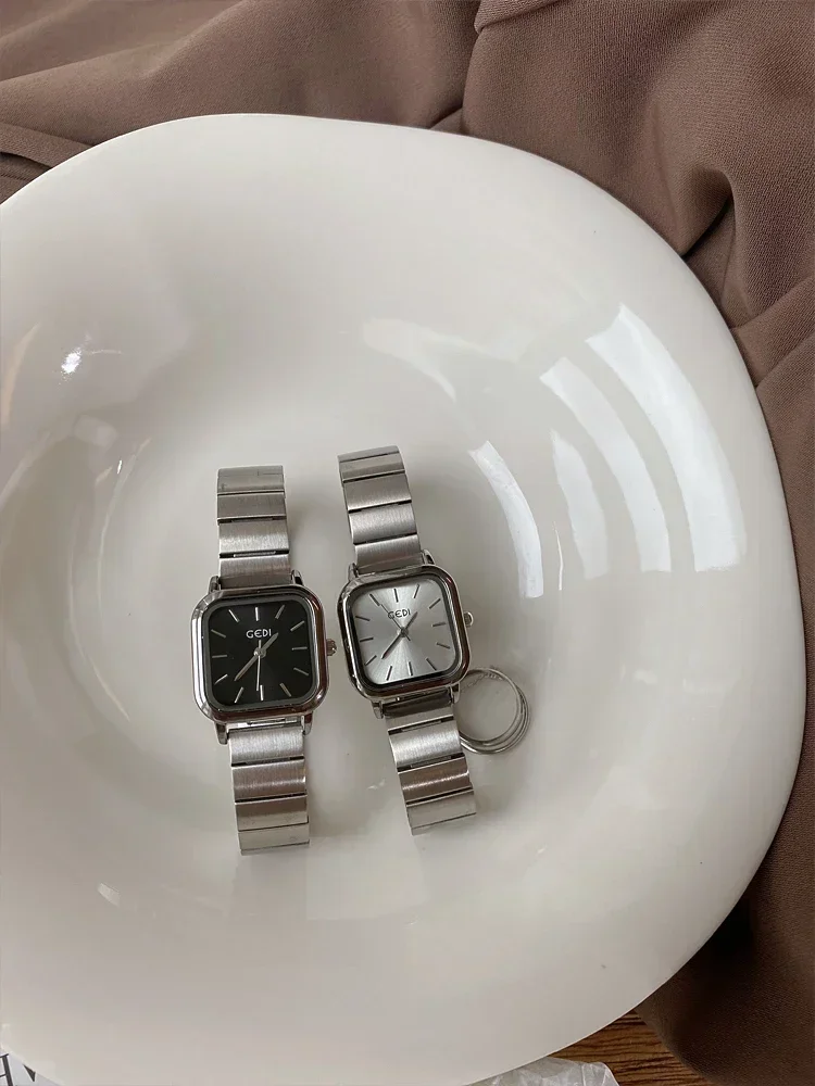 Jam tangan wanita, Instagram Korea, sederhana, Retro, temperamen