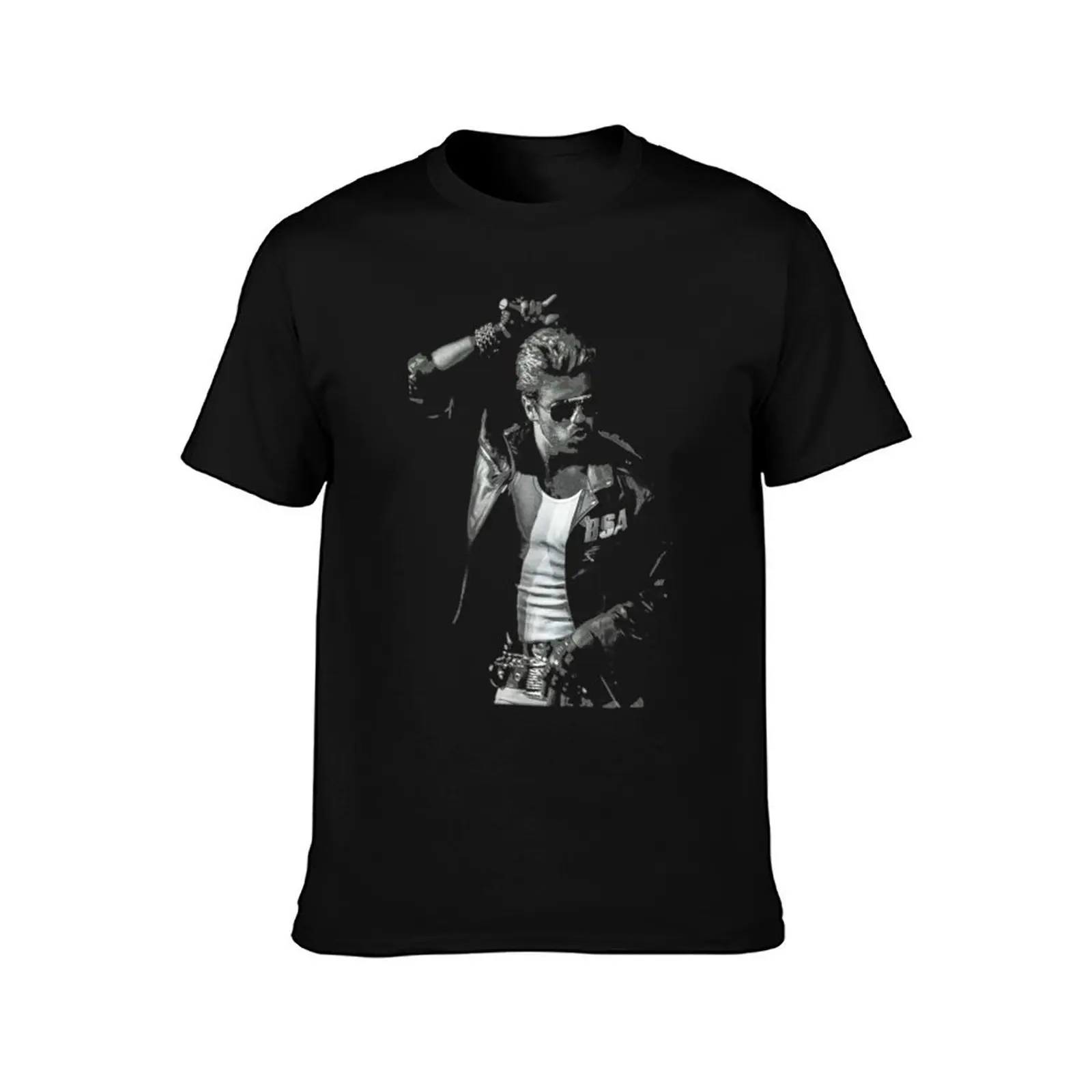 Retro George Tshirt Michael Love Musician Legends Never Die T-Shirt cotton tshirt 100% mens graphic t shirts T-Shirt