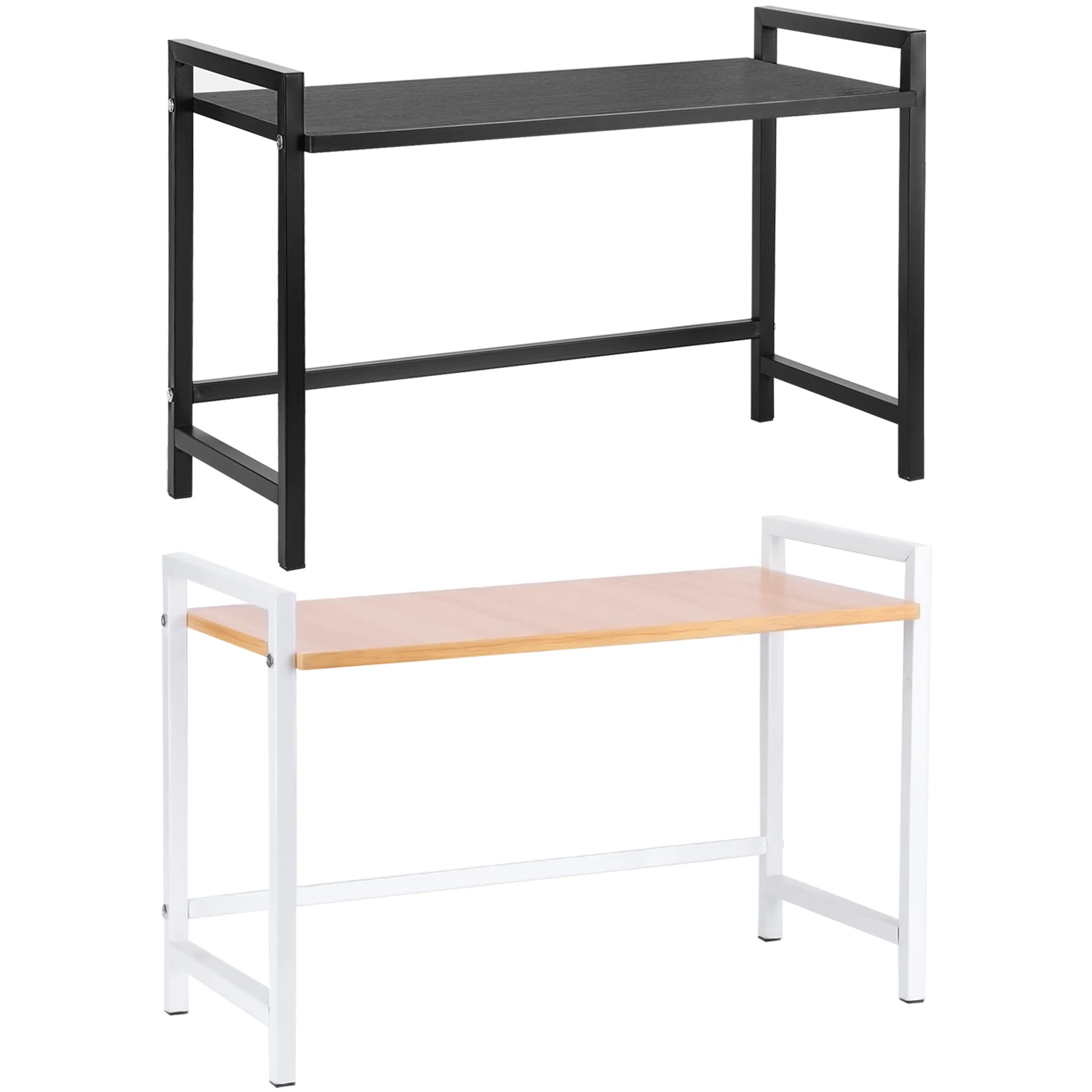 

Expandable Microwave Rack Heavy Duty Over Microwave Shelf Multi-Function Kitchen Storage Rack for Kitchen Countertop