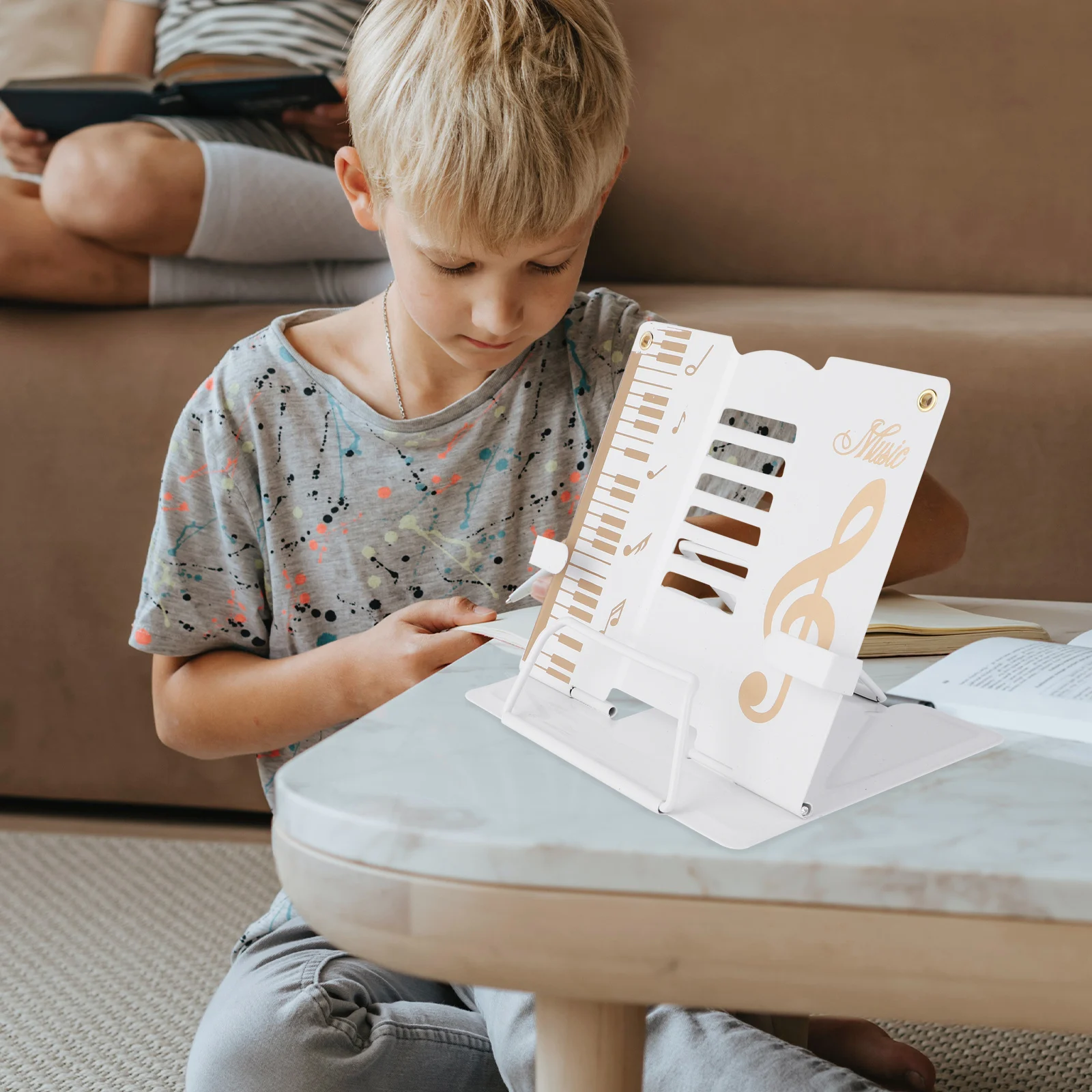 Multifunctional Reading Rack Desktop Stand Adjustable Music Score Book Multi-angle