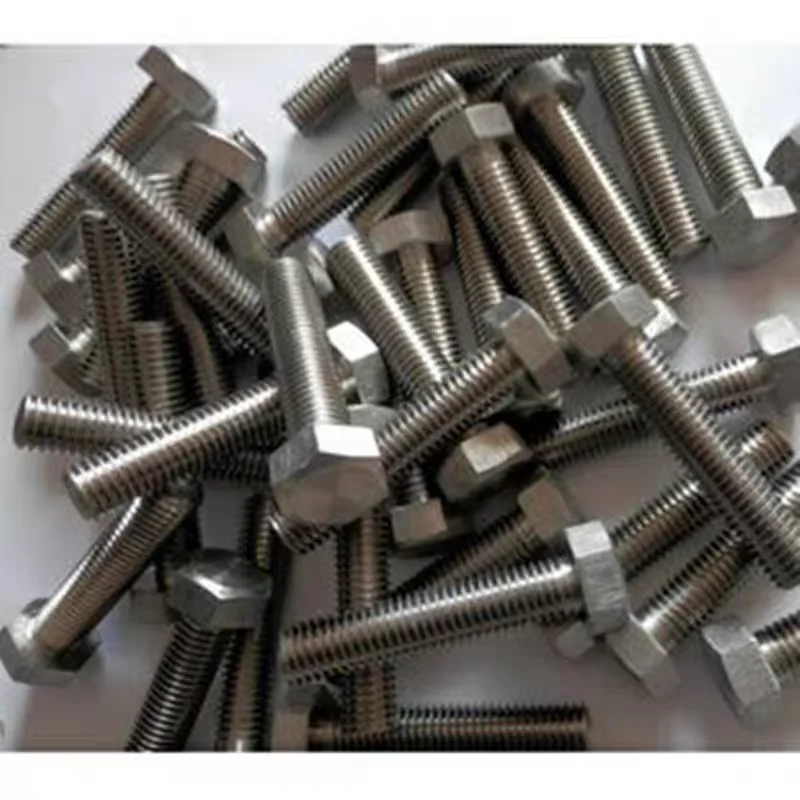 1-5PCS TA2 Pure Titanium External Hex Head Bolts Screws Full Thread Rod M3 M4 M5 M6 M8 M10 M12 M14 M16