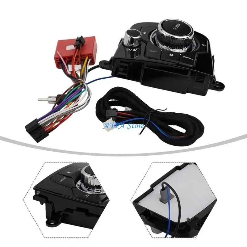 U13C مقبض تحكم عالي الكفاءة مع أسطح مزخرفة وجماليات حديثة للاستخدام الداخلي المريح للمركبة BHN1-66-CM0C #5