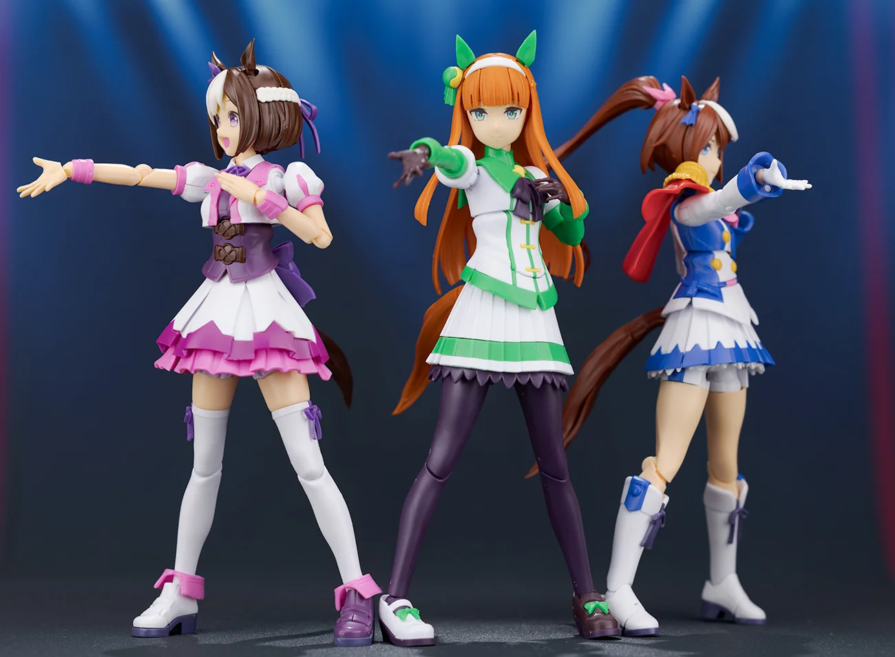 Oryginalne figurki akcji Bandai FRS Umamusume Pretty Derby Silence Special Week Tokai Teio Anime Model do Składania Ozdoby