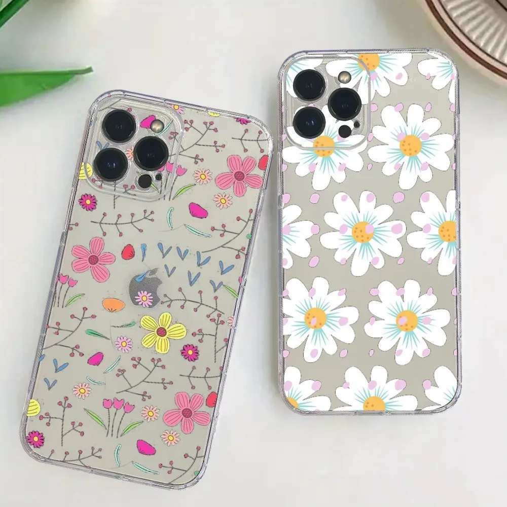 

Summer Minimalist Fresh Style Phone Case For iPhone15 14 13 12 11 10 9 Pro Max XS Max X XR 7 8 Plus Mini TPU material