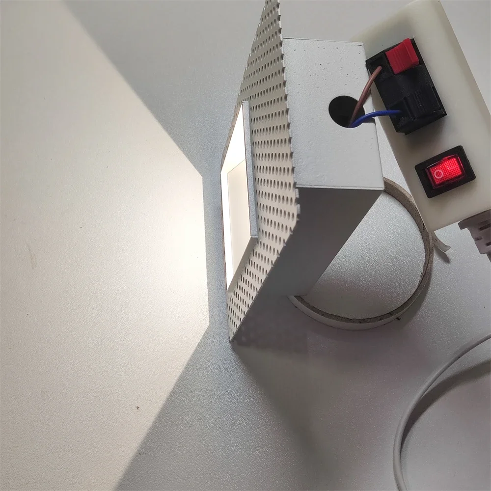 Modern Wall Lamp with Embedded LED and Motion Sensor for Staircase and Corridor Lighting