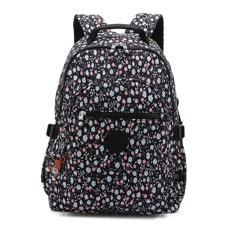 High Quality Flower Letter Pattern Fashion Casual A4 Women Men School Backpack 15.6'' 14'' Laptop Lightweight Travel Bag M1983