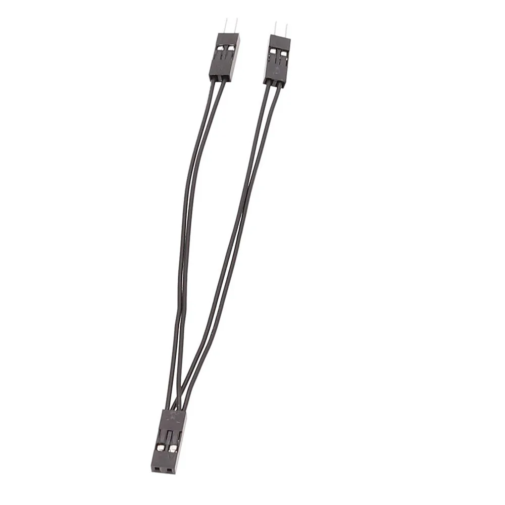 

10CM Motherboard switch Power Jumper SW/ RESET SW/ HDD LED /POWER LED Connect Wire 1 Femal to 2 Male Plug Cable Splitter