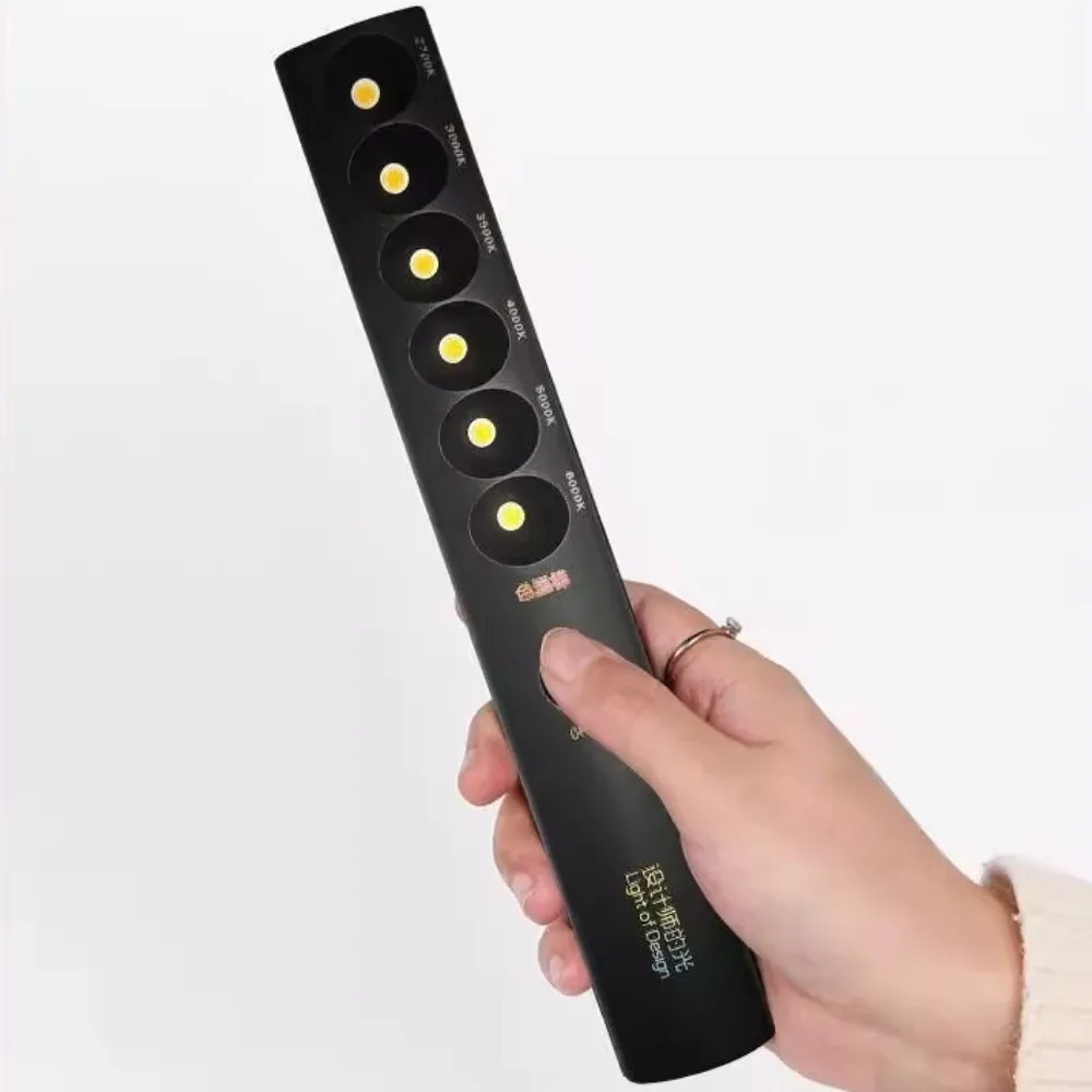Spotlight Portable Color Temperature Stick 6 Modes Rechargeable Designer's Light Multifunction Handheld