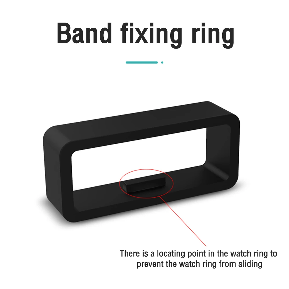 5Pcs Rubber Ring Retaining Ring For Honor Band 4 5 Wristband For Huawei Band 3/4 Pro Strap Keeper Loop Security Holder Retainer