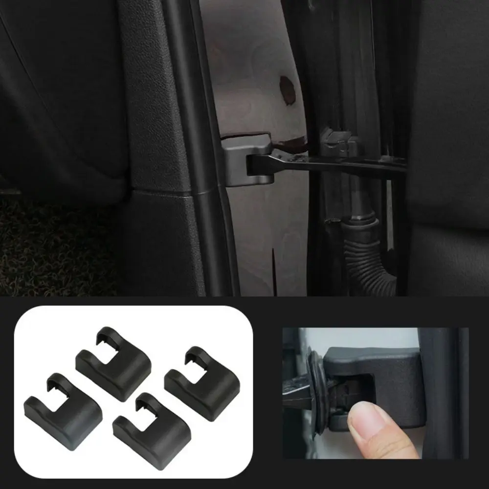 4pcs Plastic Door Inspection Arm Cover Black Rust-proof Rust-proof Cover Durable Easy To Install for Volkswagen/Audi